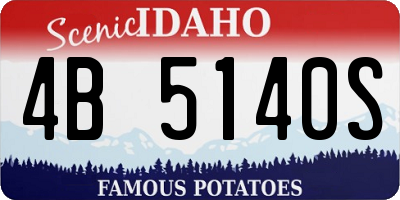ID license plate 4B5140S