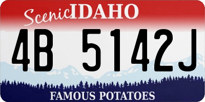 ID license plate 4B5142J