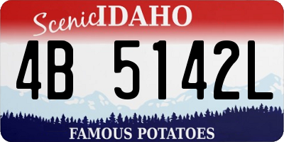 ID license plate 4B5142L
