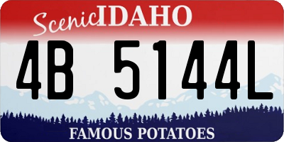ID license plate 4B5144L