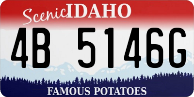 ID license plate 4B5146G