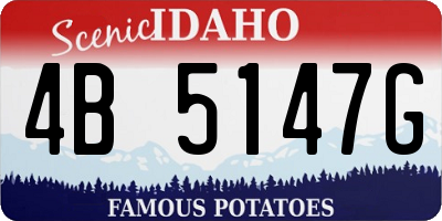 ID license plate 4B5147G