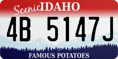 ID license plate 4B5147J