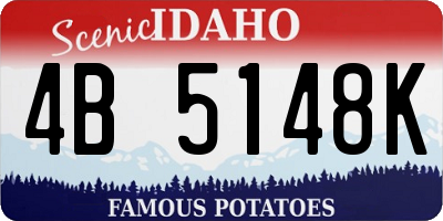 ID license plate 4B5148K