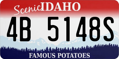 ID license plate 4B5148S