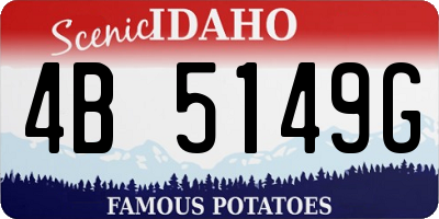 ID license plate 4B5149G