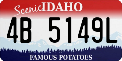 ID license plate 4B5149L