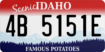 ID license plate 4B5151E