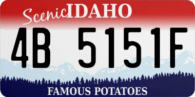 ID license plate 4B5151F