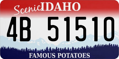 ID license plate 4B5151O