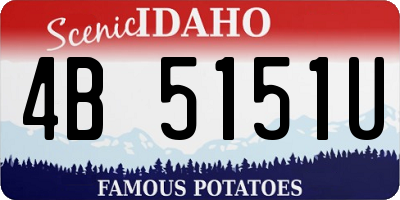 ID license plate 4B5151U