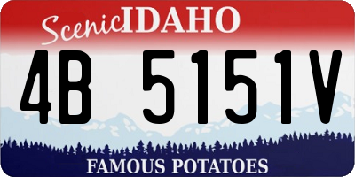 ID license plate 4B5151V