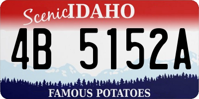 ID license plate 4B5152A