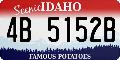 ID license plate 4B5152B