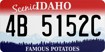 ID license plate 4B5152C