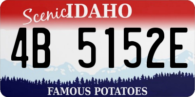ID license plate 4B5152E