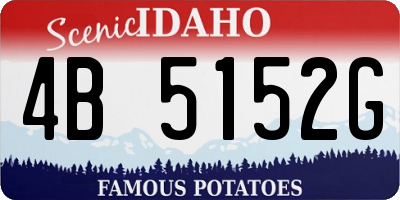 ID license plate 4B5152G
