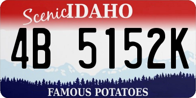ID license plate 4B5152K