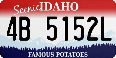 ID license plate 4B5152L