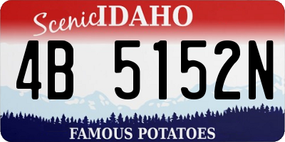 ID license plate 4B5152N