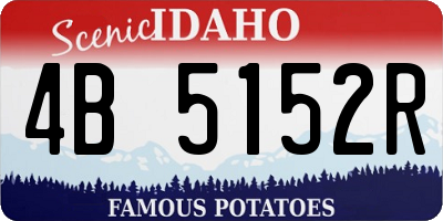 ID license plate 4B5152R