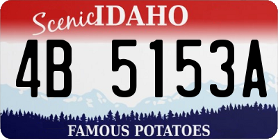 ID license plate 4B5153A