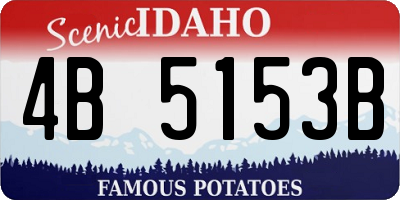 ID license plate 4B5153B