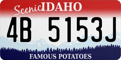 ID license plate 4B5153J