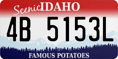 ID license plate 4B5153L