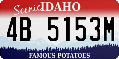 ID license plate 4B5153M