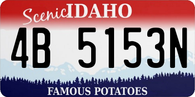ID license plate 4B5153N