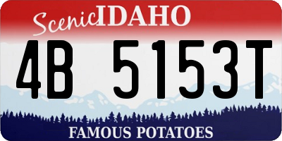 ID license plate 4B5153T