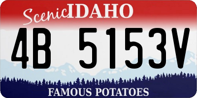 ID license plate 4B5153V