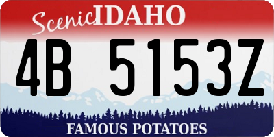 ID license plate 4B5153Z