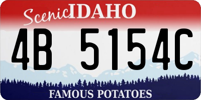 ID license plate 4B5154C