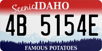 ID license plate 4B5154E