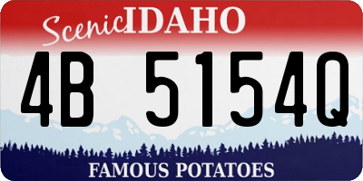 ID license plate 4B5154Q