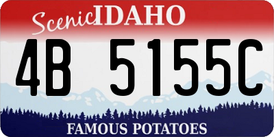 ID license plate 4B5155C