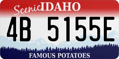 ID license plate 4B5155E