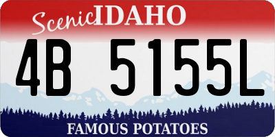 ID license plate 4B5155L