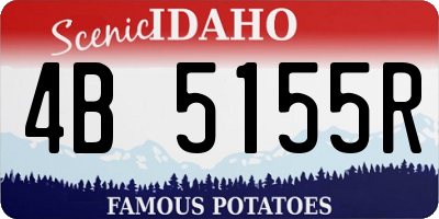 ID license plate 4B5155R