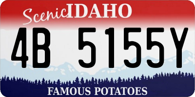 ID license plate 4B5155Y