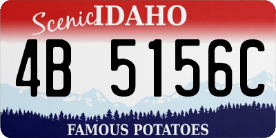 ID license plate 4B5156C