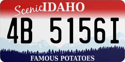ID license plate 4B5156I