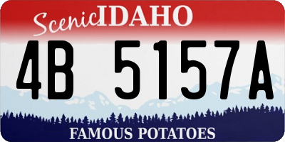 ID license plate 4B5157A