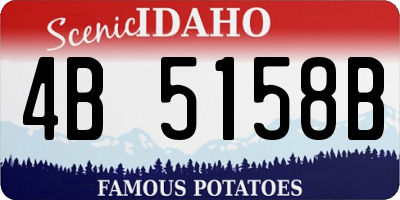 ID license plate 4B5158B