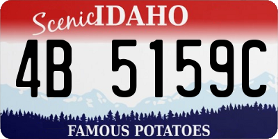 ID license plate 4B5159C