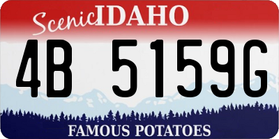 ID license plate 4B5159G