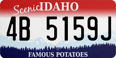 ID license plate 4B5159J