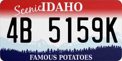 ID license plate 4B5159K